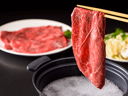 Şimdi bir bonus ile! Son derece yüksek katlı sığır şeftali (shabu-shabu/sukiyaki için) 500g